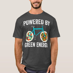 Vegan Vegetarian Bike Wheels Funny Cycling Food T-Shirt