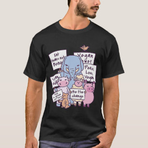Vegan vegetarian bin vegan  saying T-Shirt