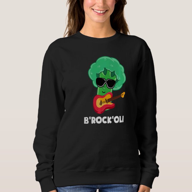 Vegan Vegetarian Broccoli Vegetable Sweatshirt (Front)