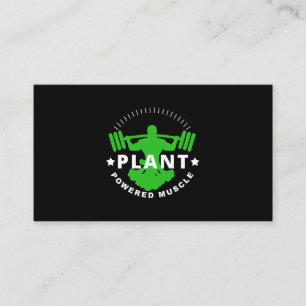 Vegan Vegetarian Plant Broccoli Bodybuilding Lift Business Card