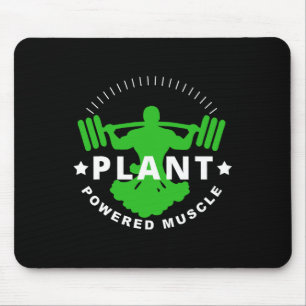 Vegan Vegetarian Plant Broccoli Bodybuilding Lift Mouse Pad