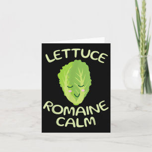Vegan Vegetarian Unique Gifts Apparel Vegan Lettuc Card