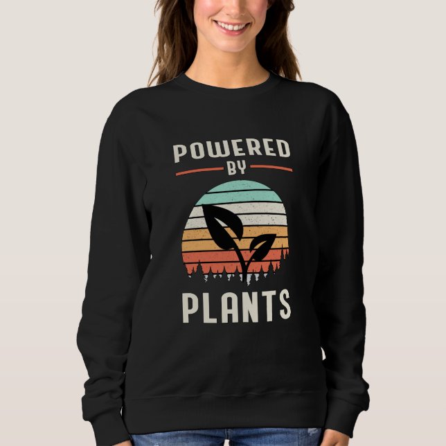 Vegan Vegetarian Veganism Vegetables Veggie Gift Sweatshirt (Front)