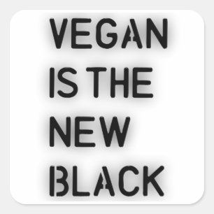 Vegan Vegetarian Veganism Veggie Animal Gift Square Sticker