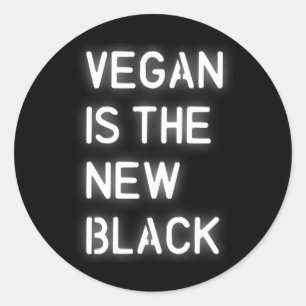 Vegan Vegetarian Veganism Veggie Food Gift Idea Classic Round Sticker