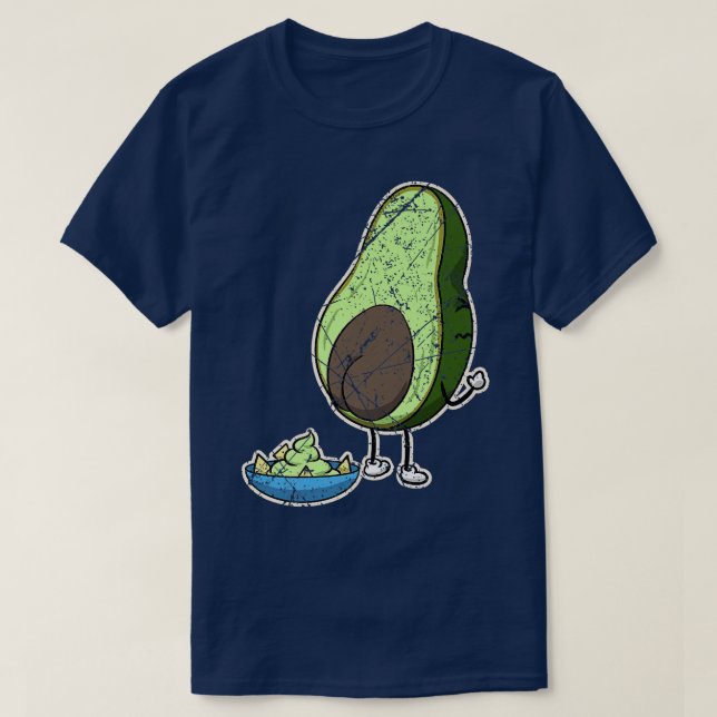 Vegan Vegetarian Vegans Plant Based Avocado Dip Sa T-Shirt (Design Front)