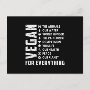 Vegan Vegetarian Vegetables Veggie Veganism Gift Postcard