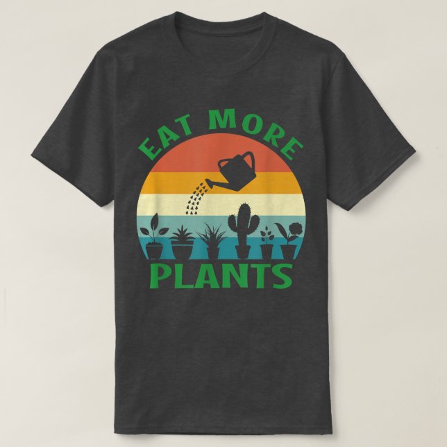 Vegan Vegetarien Plant Gardening Cactus Plants Des T-Shirt (Design Front)