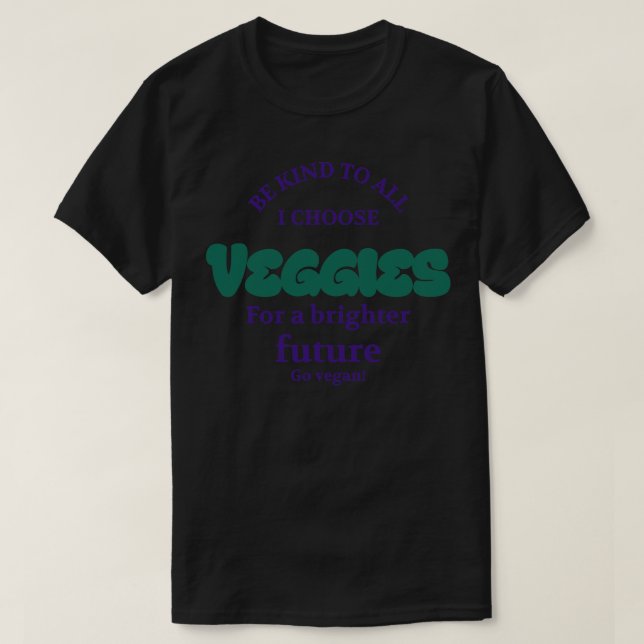 Vegan Veggies T-Shirt (Design Front)