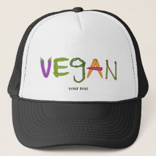 Vegan Veggies Vegetable Lovers Trucker Hat