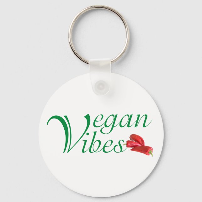 Vegan vibes key ring (Front)