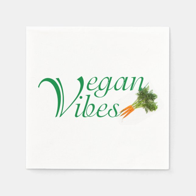 Vegan vibes napkin (Front)