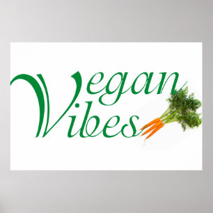 Vegan vibes poster