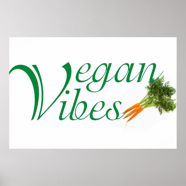 Vegan vibes poster (Front)