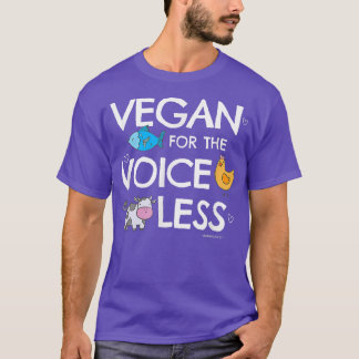 Vegan  Voiceless for Vegans and Vegetarians  T-Shirt