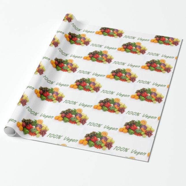 Vegan Wrapping Paper (Unrolled)