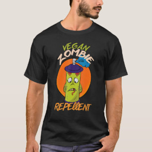 Vegan Zombie Repellent for Men and Women Horror T-Shirt
