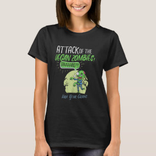 Vegan Zombies Plant-Based Horror Funny Undead Food T-Shirt