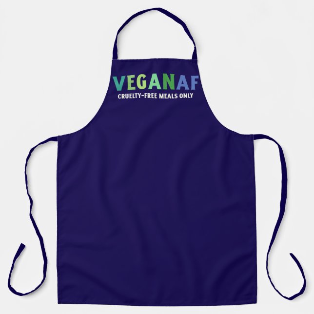 VeganAF Apron – Cruelty-Free Meals Only (Front)