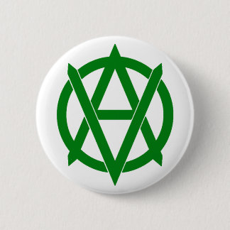 Veganarchism! 6 Cm Round Badge