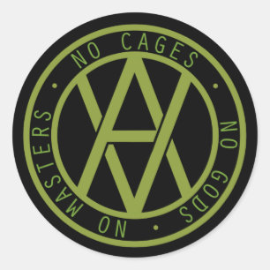 Veganarchy Classic Round Sticker