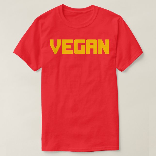 Veganfor Vegans and Vegetarians  T-Shirt (Design Front)