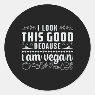 Veganism Animal Rights Veggie Vegan Funny Gift Classic Round Sticker