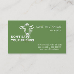 Veganism Business Card