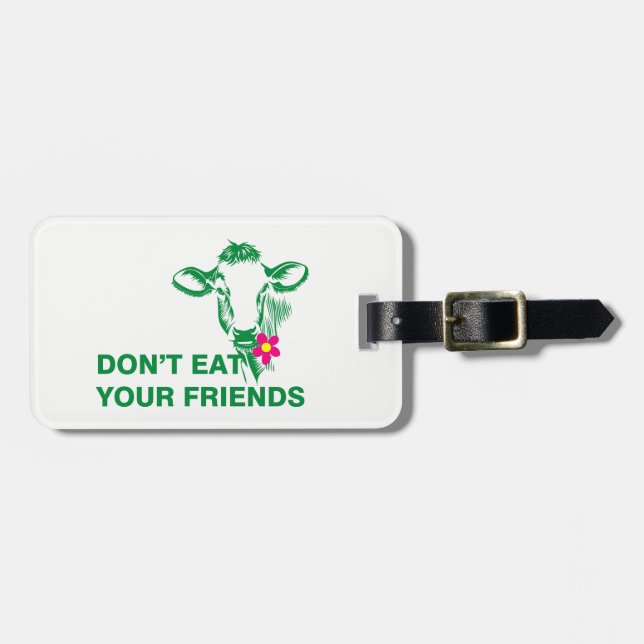 Veganism Luggage Tag (Front Horizontal)