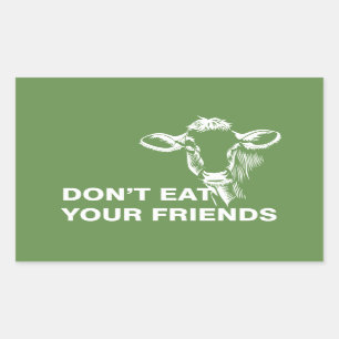 Veganism Rectangular Sticker