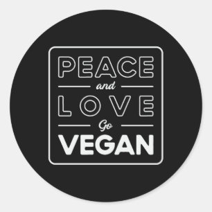 Veganism Vegan Vegetarian Vegetables Gift Idea Classic Round Sticker