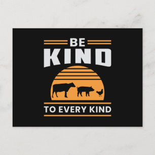 Veganism Vegan Veggie Animal Rights Funny Gift Postcard