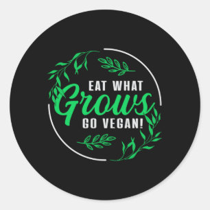 Veganism Veggie Animal Rights Vegan Funny Gift Classic Round Sticker