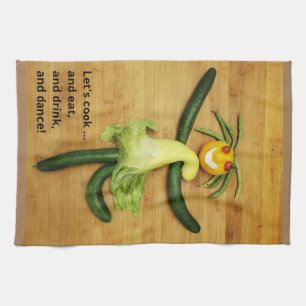 VegARTable Dancing Kitchen towel