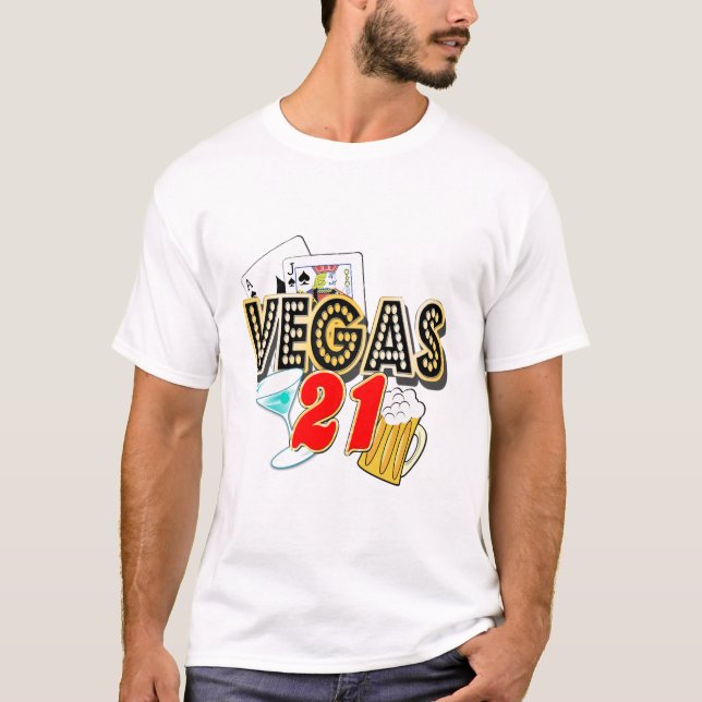 Vegas 21st Birthday T-Shirt (Front)