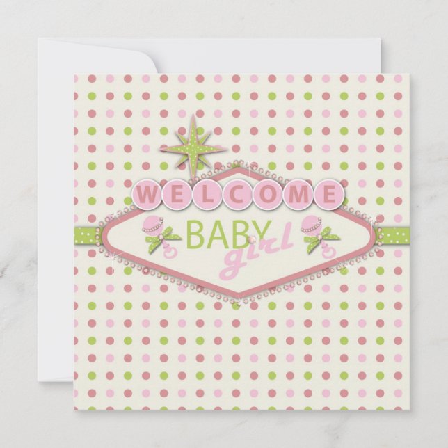 Vegas Baby Shower Invitation Square (Front)