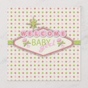 Vegas Baby Shower Invitation Square