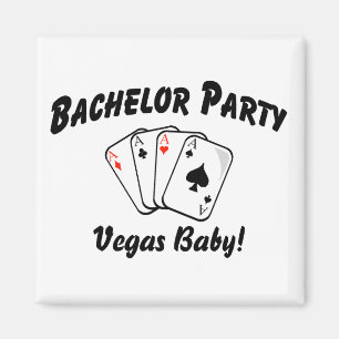Vegas Bachelor Party Magnet