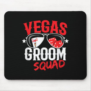 Vegas Bachelor Party - Married In Vegas - Groom Sq Mouse Pad