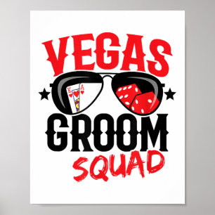 Vegas Bachelor Party - Married In Vegas - Groom Sq Poster