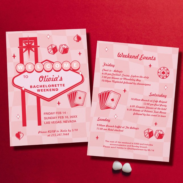Vegas Bachelorette Party Invitation (Creator Uploaded)