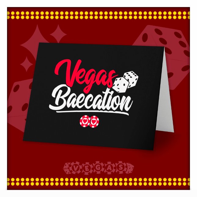 Vegas Baecation Couples Vacation Baecation Card (Creator Uploaded)