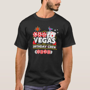 Vegas Birthday Crew Black Women s Small Short Slee T-Shirt