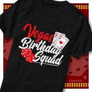 Vegas Birthday Squad Casino Party Matching Group T-Shirt