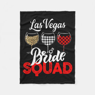 Vegas Bride Squad 2026 Married in Vegas Fleece Blanket