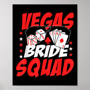 Vegas Bride Squad Wedding Bachelorette Party Poster