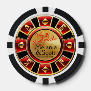Vegas Casino Chip Red & Black