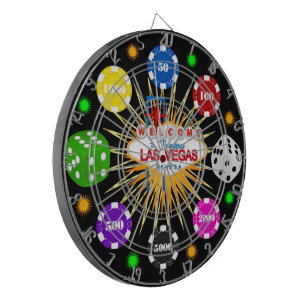 Vegas Casino Night Dartboard