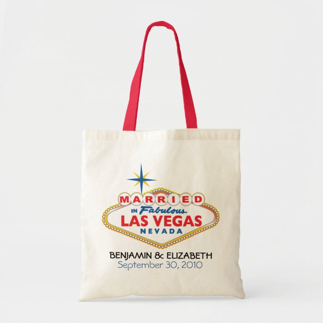 Vegas Destination Wedding Commemorative Tote Bag (Front)