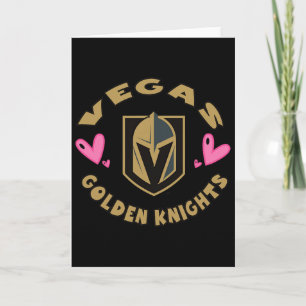 Vegas Golden Knights Valentine Hearts Officially L Card